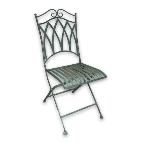Trädgårdsstol - Metall ljusgrön - 40 x 94 x 45 cm - www.frokenfraken.se