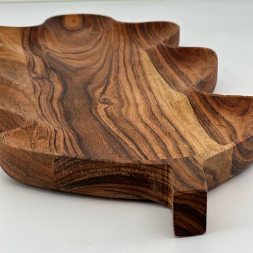 Träfat - Löv Trä - 33 x 20 cm - www.frokenfraken.se