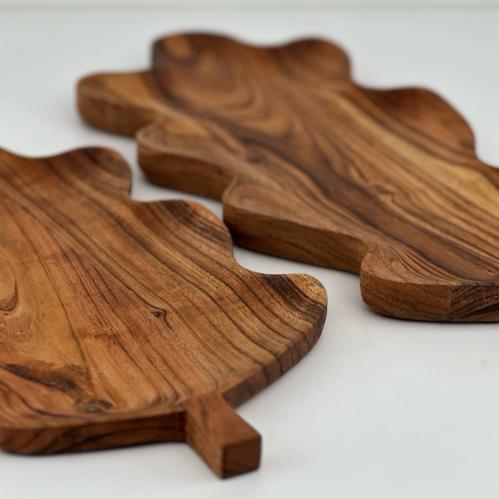 Träfat - Löv Trä - 33 x 20 cm - www.frokenfraken.se