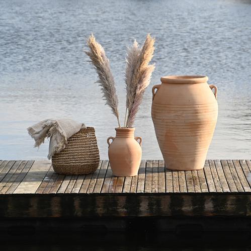 Urna Stor - Ljus Terrakotta - Ø50 x 75 cm - www.frokenfraken.se