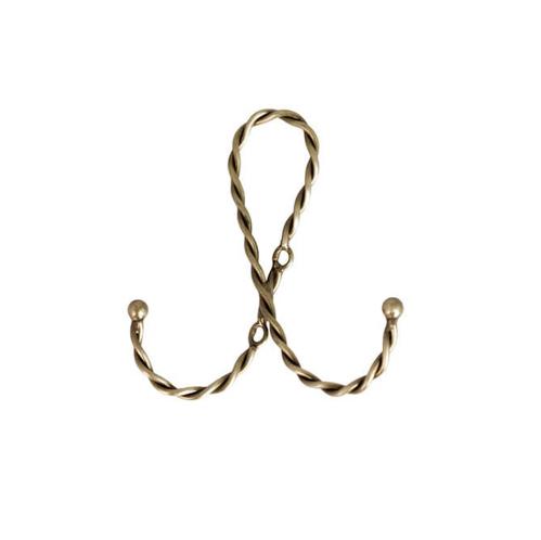 Väggkrok - Estelle - Ögla - Mässing - L11 x B10 cm - www.frokenfraken.se