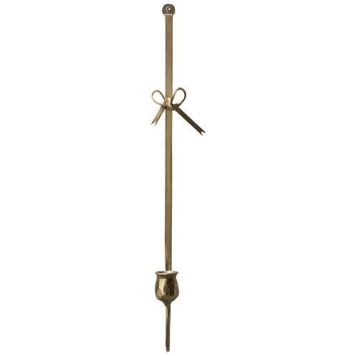 Väggljushållare L - Mässing - 10 x 57 x 14 cm - www.frokenfraken.se