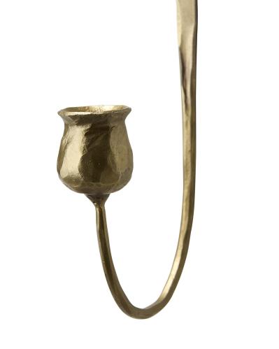Väggljushållare M - Mässing - 9 x 46 x 13 cm - www.frokenfraken.se