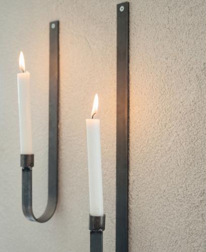 Väggljusstake - Smide Stilren - 50 cm - www.frokenfraken.se