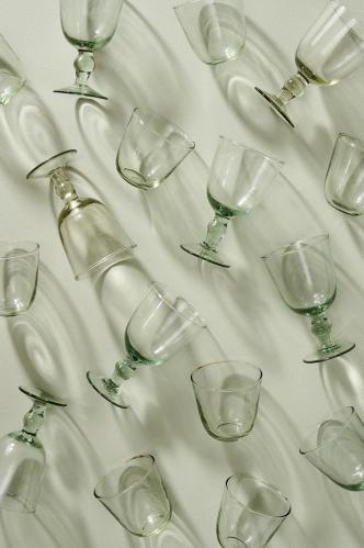 Vinglas - munblåst - 14,5 x 8 cm - www.frokenfraken.se