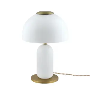 Bordslampa - Margit - Opal - Vit - Ø19 x H28 cm - www.frokenfraken.se