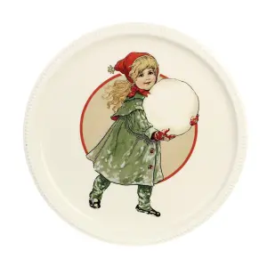 Bricka Snöboll - Gammaldags Jul - Ø31 cm - www.frokenfraken.se