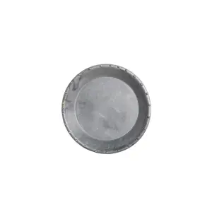 Fat - Zink - Grå - Ø12,5 x H2 cm - www.frokenfraken.se