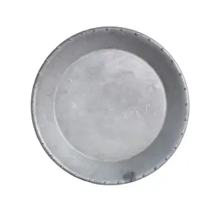 Fat - Zink - Grå - Ø22 x H2,5 cm - www.frokenfraken.se