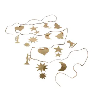 Girlang - Ornament - Lång - Mässing - L270 cm - www.frokenfraken.se