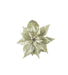 Julstjärna med clips - Grön - 24 cm - www.frokenfraken.se