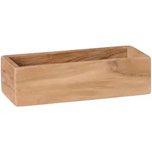 Låda - akaciaträ - 27 cm - www.frokenfraken.se