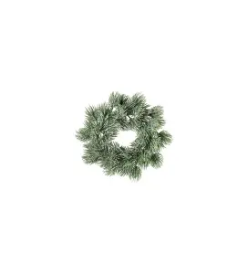 Lärkkrans med frost - Grön - ø9 cm - www.frokenfraken.se