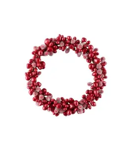 Ljusmanschett Röda bär med is - Röd - ø7 cm - www.frokenfraken.se