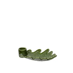 Ljusstake - Löv Ekke - 15 cm - www.frokenfraken.se