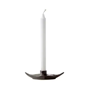 Ljusstake - Ville Löv - Brun/elfenben - 17 x 7 x 4 cm - www.frokenfraken.se