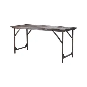 Matbord - Ihopvikbart - Gammalt trä - 150 x 62 x 72 cm - www.frokenfraken.se