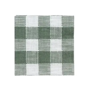 Pappersservett - Ida Ruta - Vit/Grön - L33 x B33 cm - www.frokenfraken.se