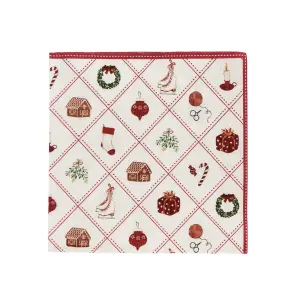 Pappersservett - Juletid Nostalgi - L33 x B33 cm - www.frokenfraken.se