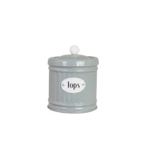 Plåtburk - Hugo Tops - Grön - Ø8,3 x H10 cm - www.frokenfraken.se