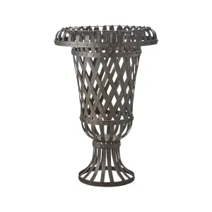 Pokalkruka i korg - Svart Metall - Ø28/50 x 76 cm - www.frokenfraken.se