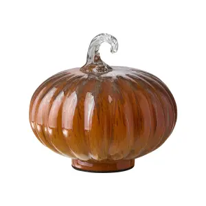 Pumpa - Orange - Glas - Ø19 x 16 cm - www.frokenfraken.se