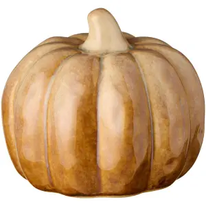 Pumpa - stående - orange - Ø10 x 9 cm - www.frokenfraken.se