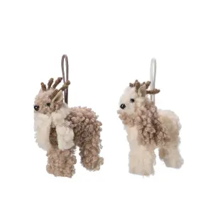 Hjort - Hängande - Offwhite - 8 x 10 cm - www.frokenfraken.se