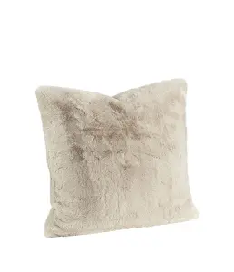 Kuddfodral - Celine - Cream - Fuskpäls - 60 x 60 cm - www.frokenfraken.se
