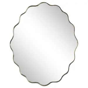 Spegel - Jonna - Stor - Antik Mässing - L68 x B55 cm - www.frokenfraken.se