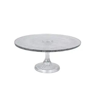 Tårtfat/Kakfat på Fot Mary - Glas - Ø25 x H11 cm - www.frokenfraken.se