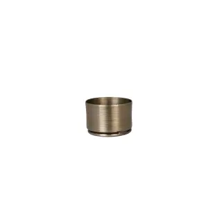 Värmeljushållare - Ina - Antik Mässing - Ø4 x H2,8 cm - www.frokenfraken.se
