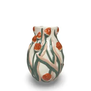 Vas - Botanica - Röd Tulpan - 20 x 14,6 cm - www.frokenfraken.se