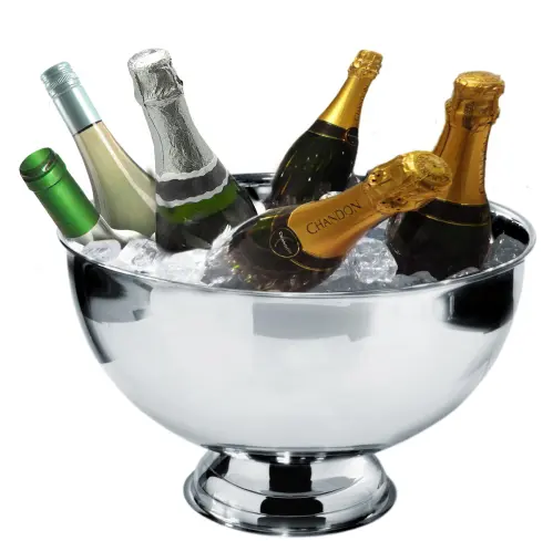 Champagneskål - Silver - Ø34 cm - www.frokenfraken.se