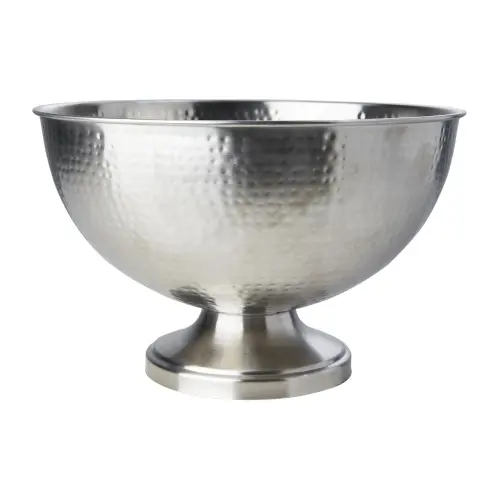 Champagnekylare - Hamrad - Silverfärgad - Ø36 x 24 cm - www.frokenfraken.se