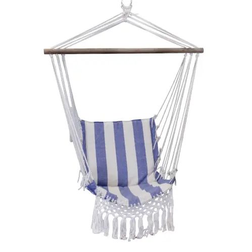 Hängstol - Randig - Blå/Vit - B95 x H125 x D46,5 cm - www.frokenfraken.se