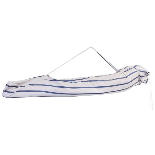Parasoll - Randig - Offwhite/Blå - Vit - Ø175 x H220 cm - www.frokenfraken.se