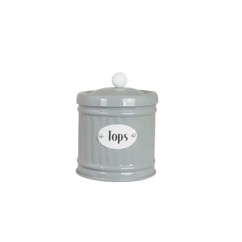 Plåtburk - Hugo Tops - Grön - Ø8,3 x H10 cm - www.frokenfraken.se