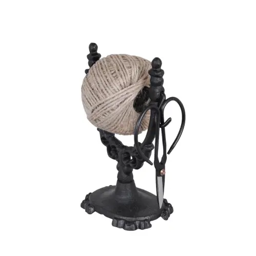 Snörhållare med Sax - Järn - Svart - B14,5 x H18 cm - www.frokenfraken.se