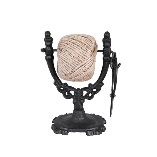Snörhållare med Sax - Järn - Svart - B14,5 x H18 cm - www.frokenfraken.se