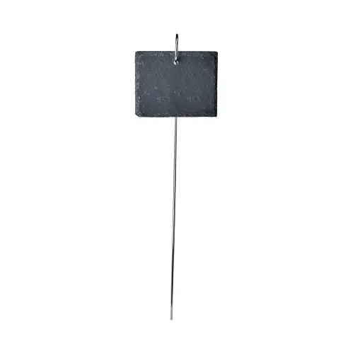Trädgårdsskylt i Skiffer - 6-pack - Svart - 10 x 8 x 40 cm - www.frokenfraken.se