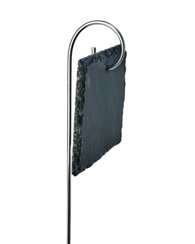 Trädgårdsskylt i Skiffer - 6-pack - Svart - 10 x 8 x 40 cm - www.frokenfraken.se