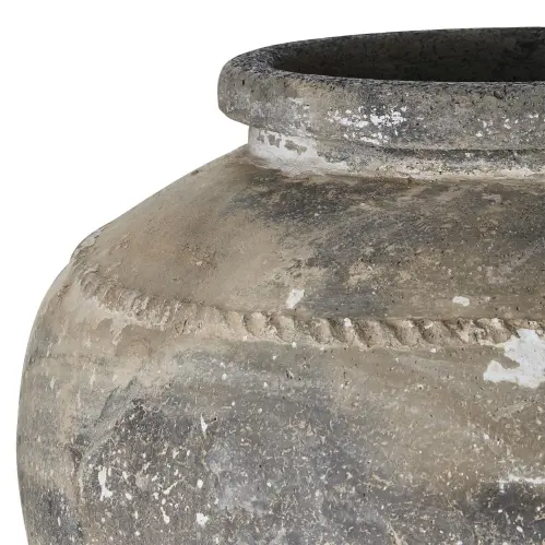 Urna/Kruka - Gråbrun/vit - Ø38/66 x 100 cm - www.frokenfraken.se