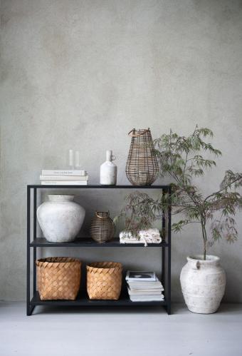 Hylla - Svart - 100 x 35 x 90 cm - www.frokenfraken.se