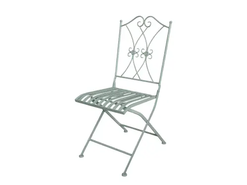 Trädgårdsstol - Stol - 2-pack - Järn - turkos - 93 x 47 x 40 cm - www.frokenfraken.se