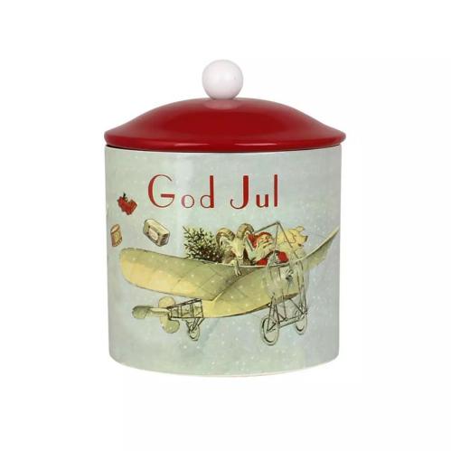 Plåtburk - Gammaldags - God Jul - Ø12,5 x 16 cm - www.frokenfraken.se