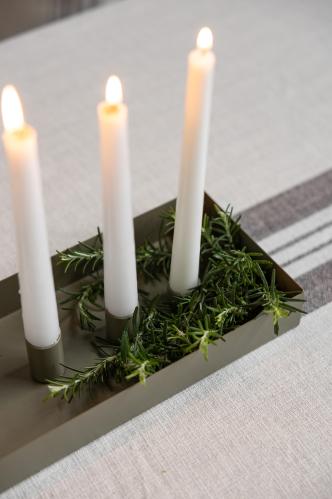 Bordsljusstake - SUND - 4 ljus magnet - Grön - 30 cm - www.frokenfraken.se