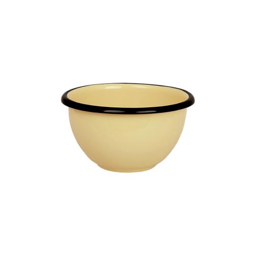 Skål - Emalj - Gul - 6 x Ø11 cm - www.frokenfraken.se