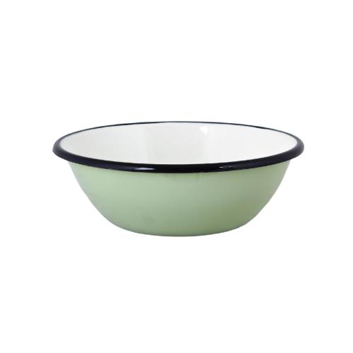 Skål - Emalj - Grön - 5,5 x Ø16,5 cm - www.frokenfraken.se