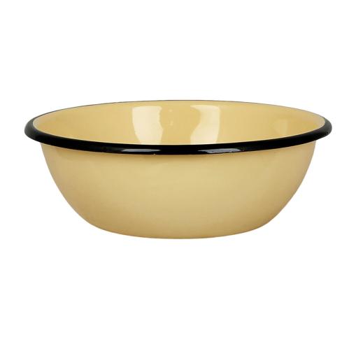 Skål - Emalj - Gul - 7 x Ø20 cm - www.frokenfraken.se